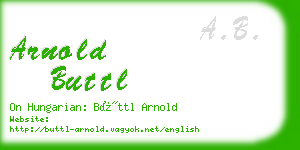 arnold buttl business card